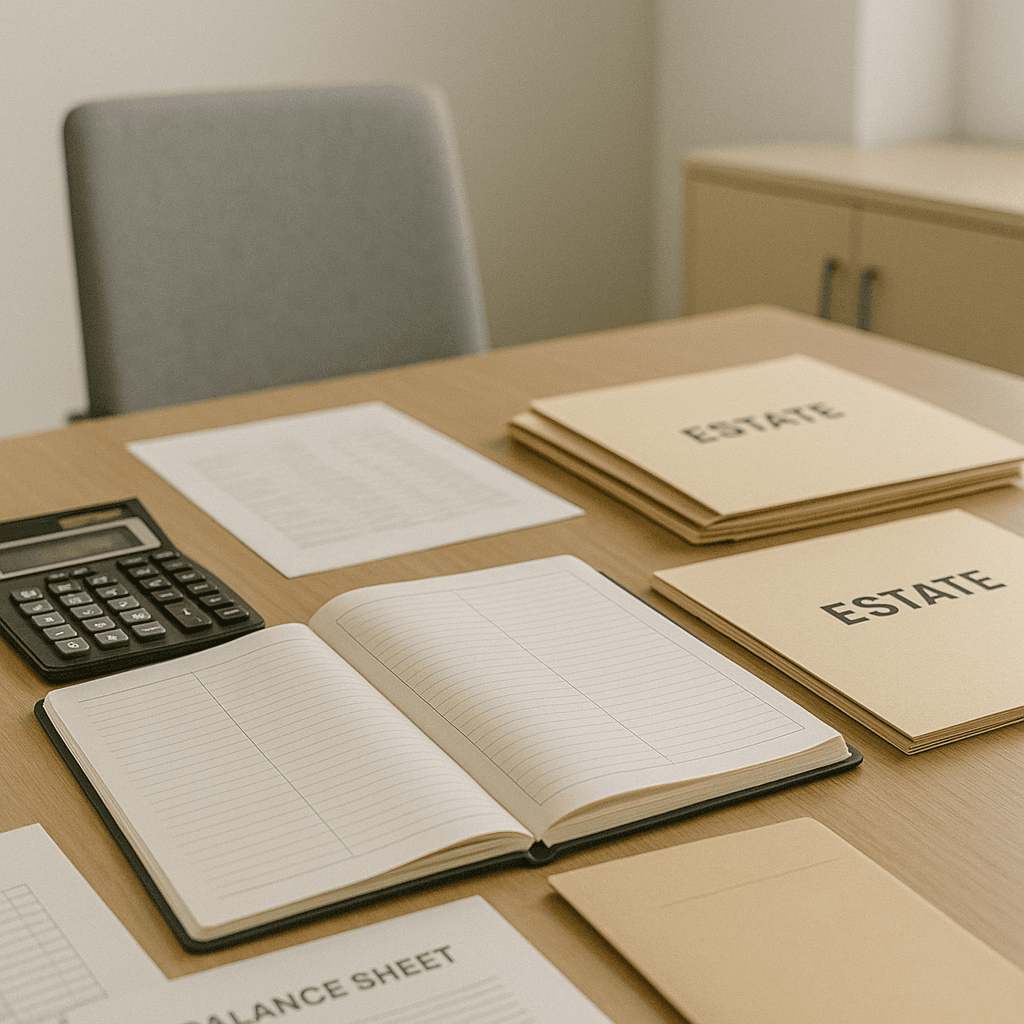 Accounting workspace showing CPA integration of probate funding into estate plans