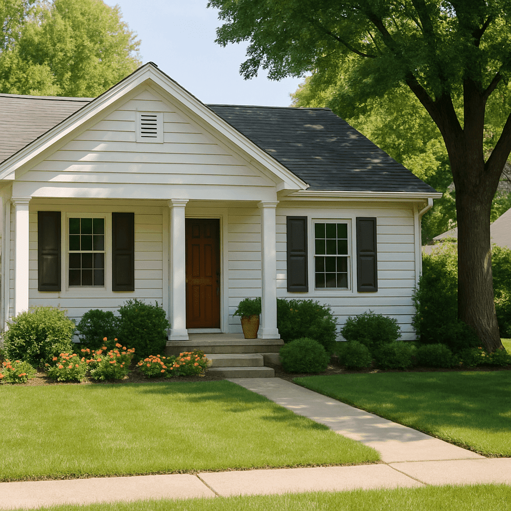 House with garden