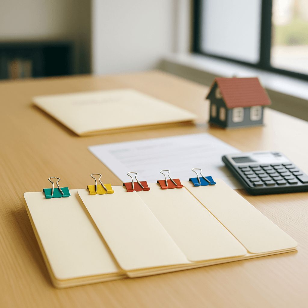 Estate planning documents on a dining table symbolizing group inheritance advance coordination.