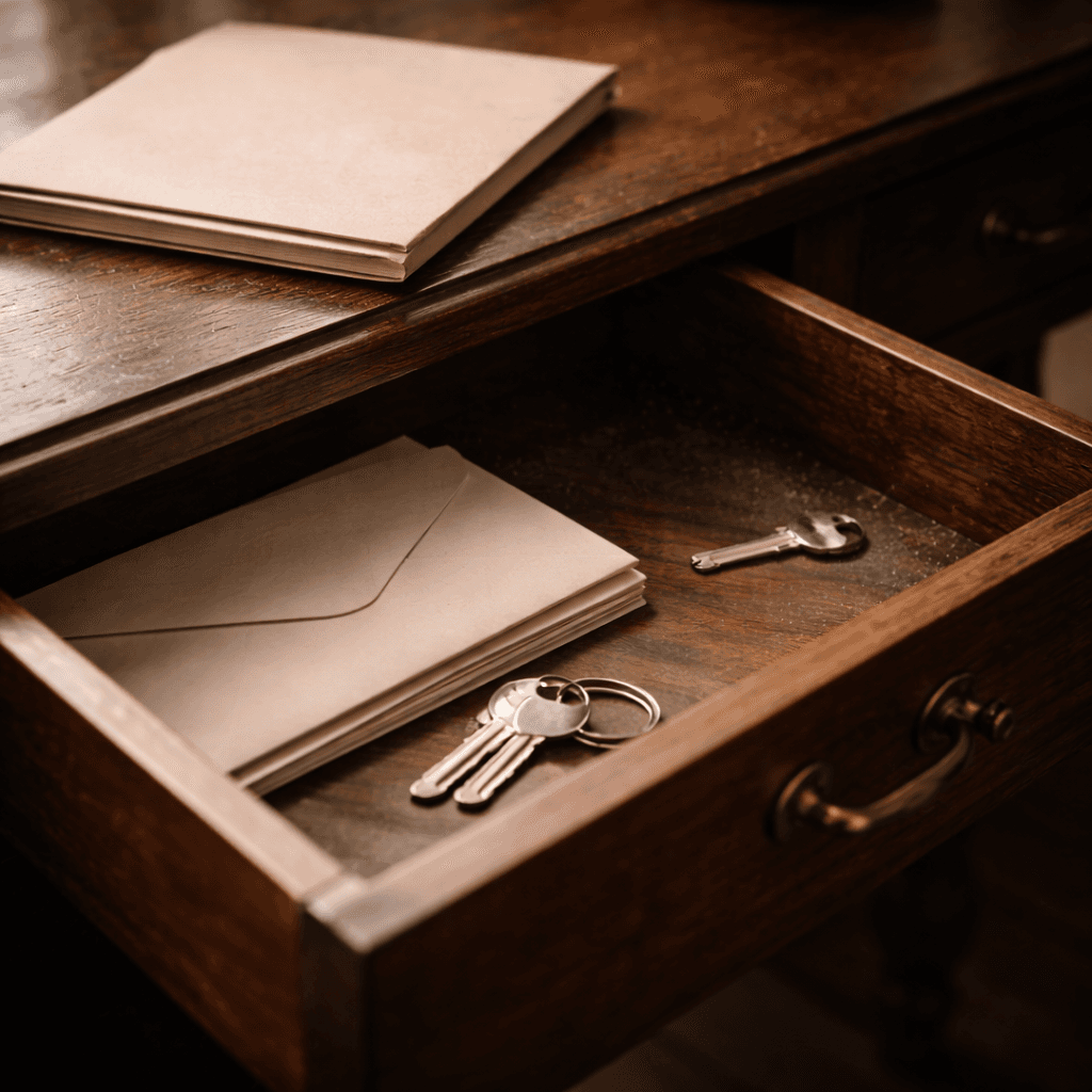 Pretermitted heirs concept with an unexpected extra key found among estate items